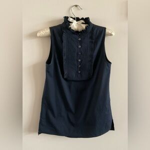 J. Crew Navy Sleeveless Blouse